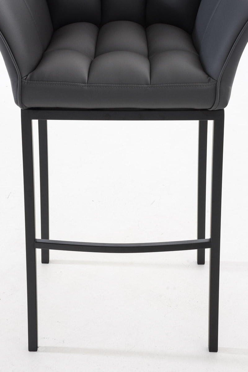 2er Set Barhocker Damaso Kunstleder mit Vierfußgestell