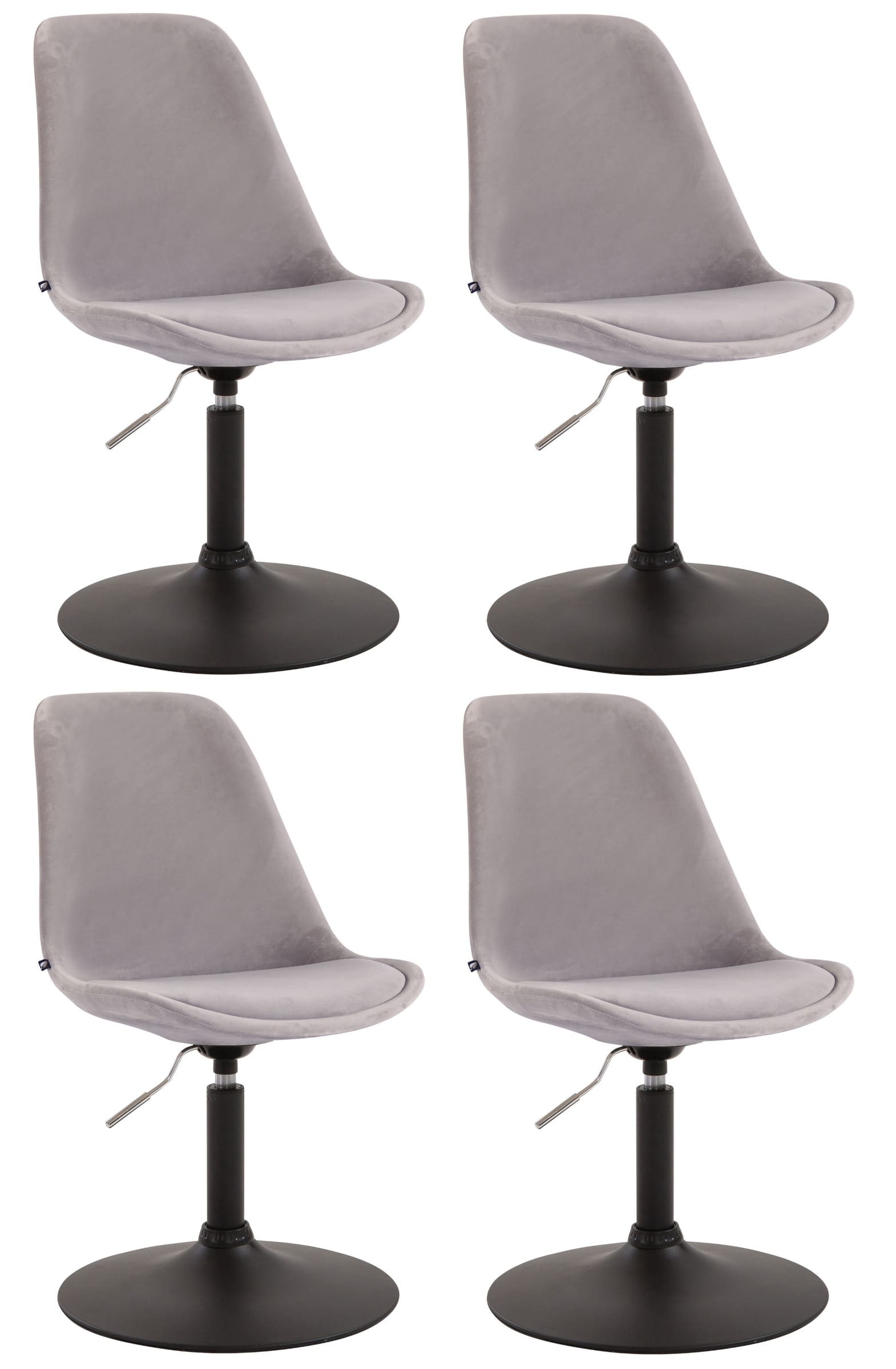 4er Set Esszimmerstühle Maverick Samt