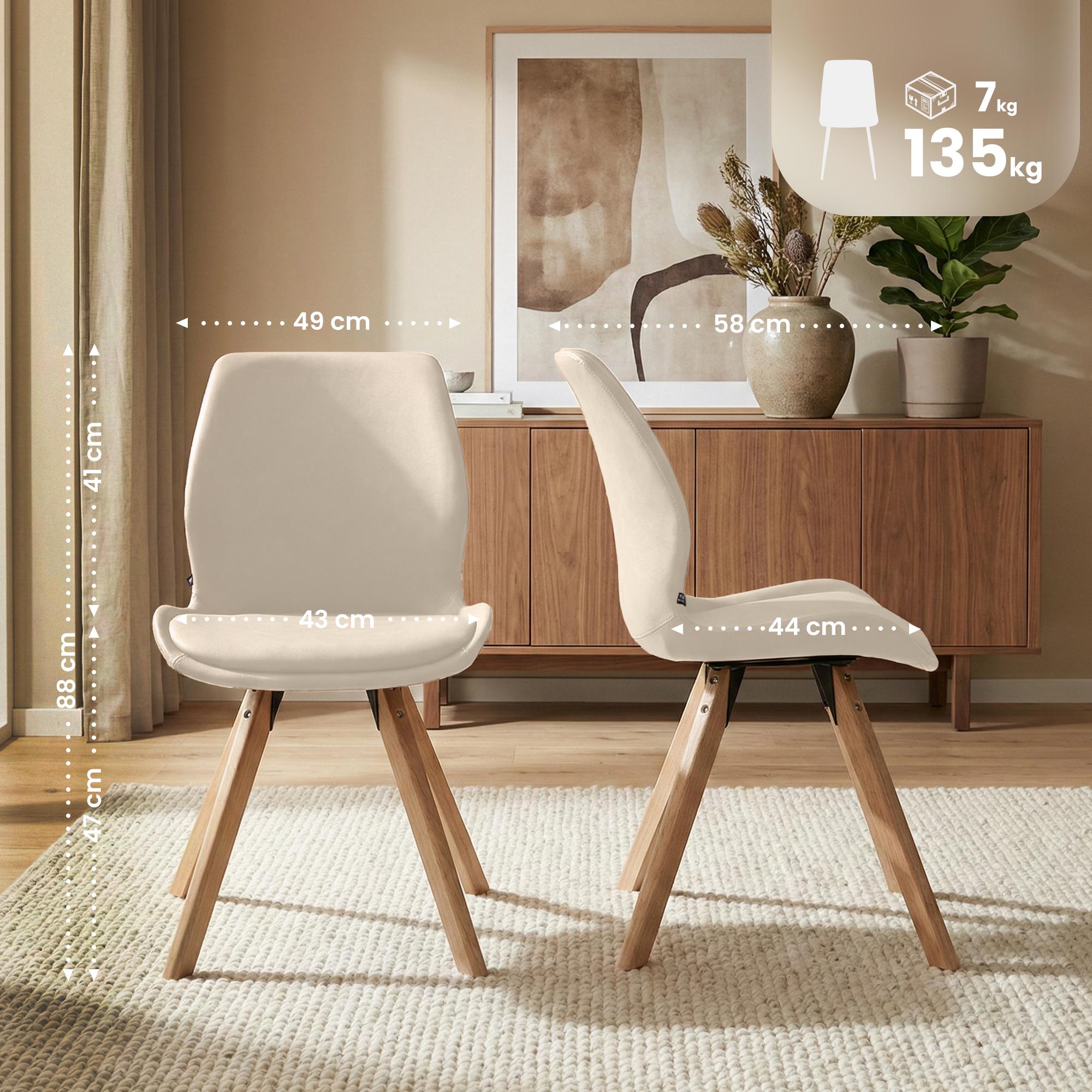 4er Set Stuhl Luna