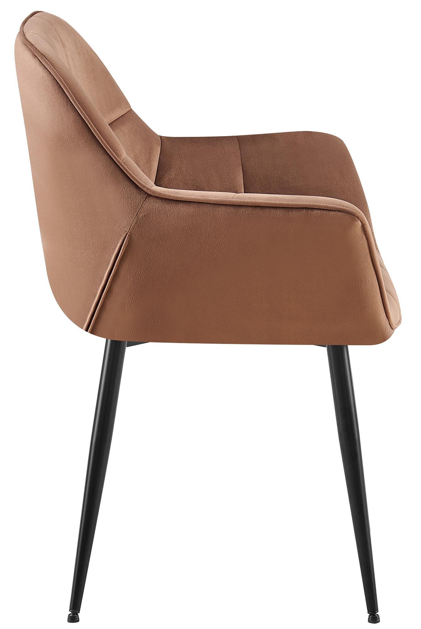 2er Set Esszimmerstuhl Roseville Samt
