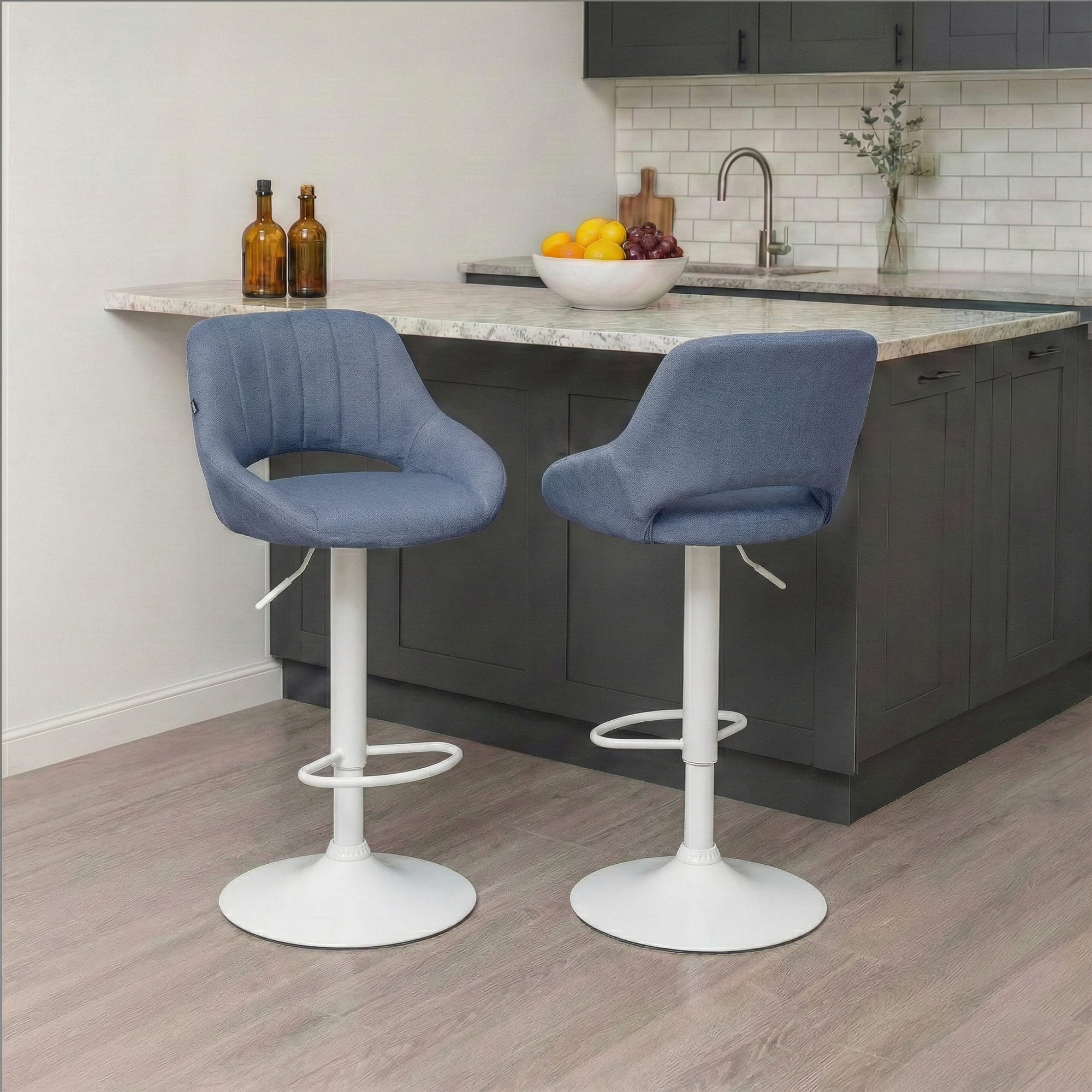 2er Set Barhocker Milet Stoff