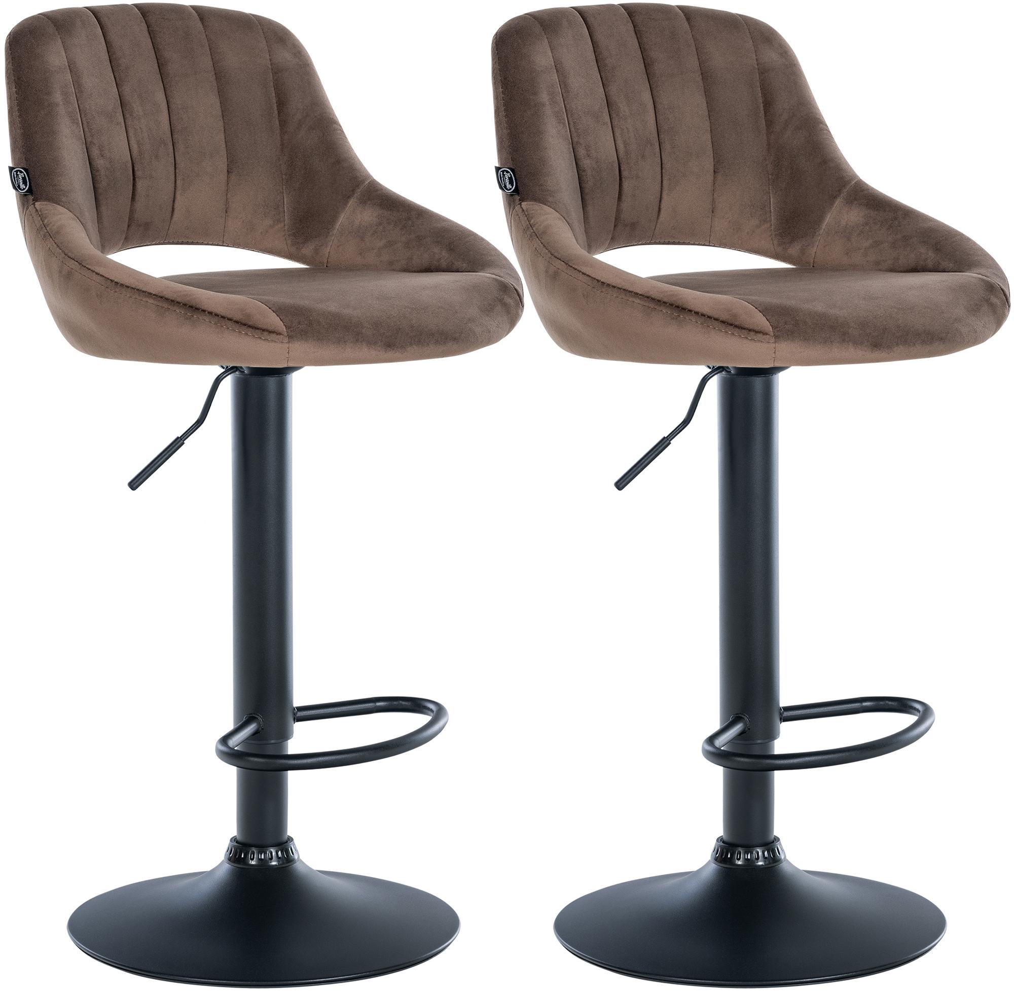 2er Set Barhocker Milet Samt