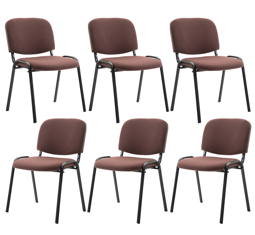 6er Set Besucherstuhl Ken Stoff