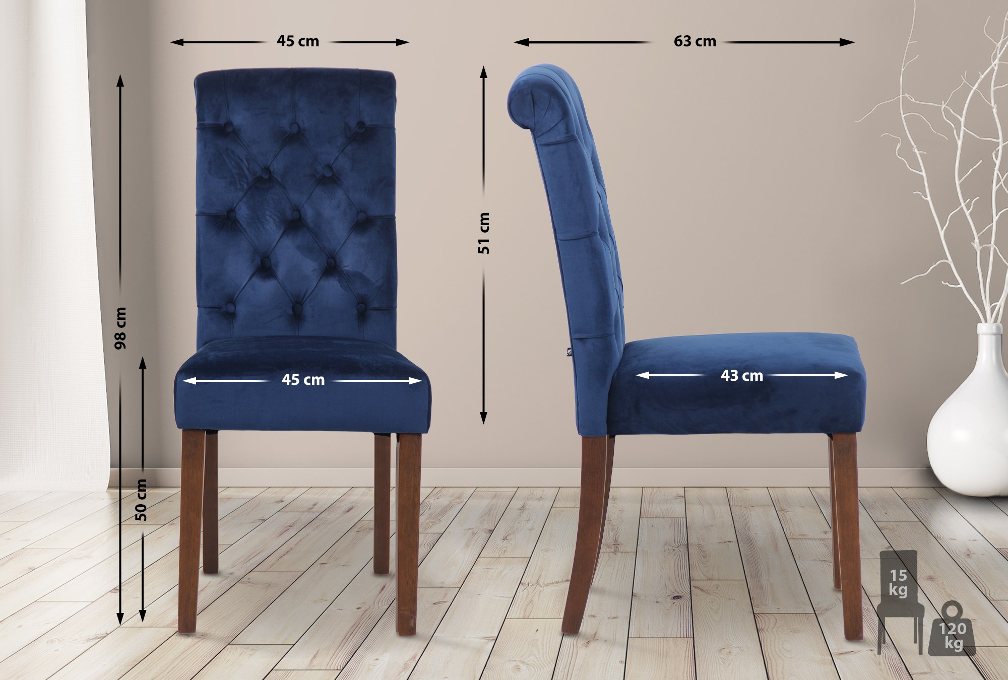 2er Set Esszimmerstühle Lisburn