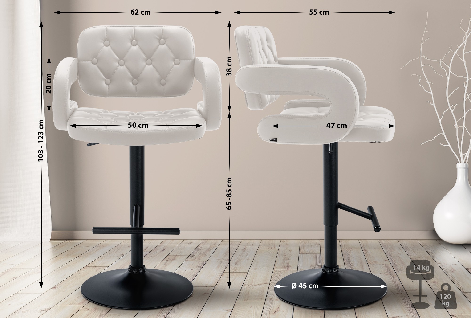 Barhocker Dublin Kunstleder
