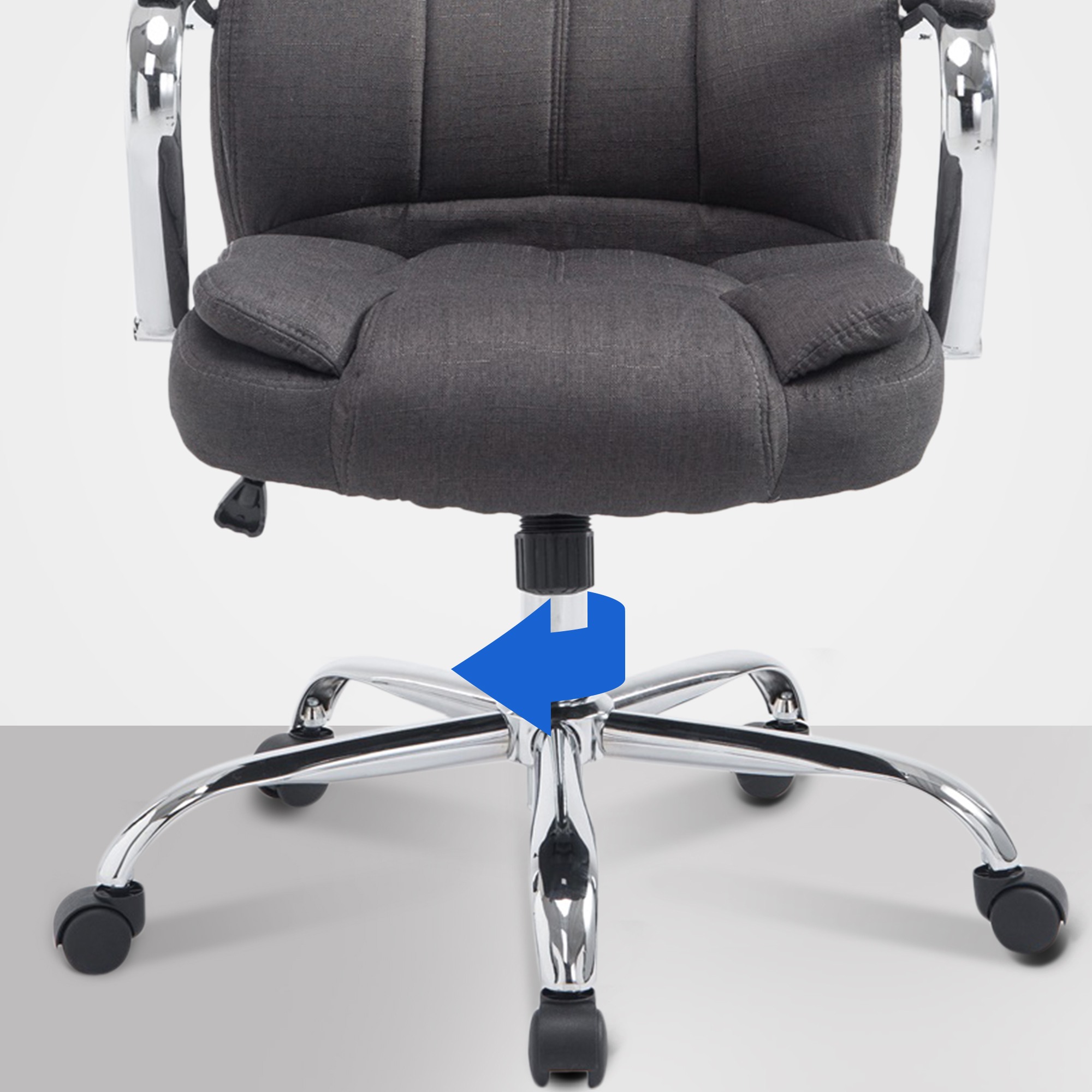 Bürostuhl XXL Xanthos Stoff