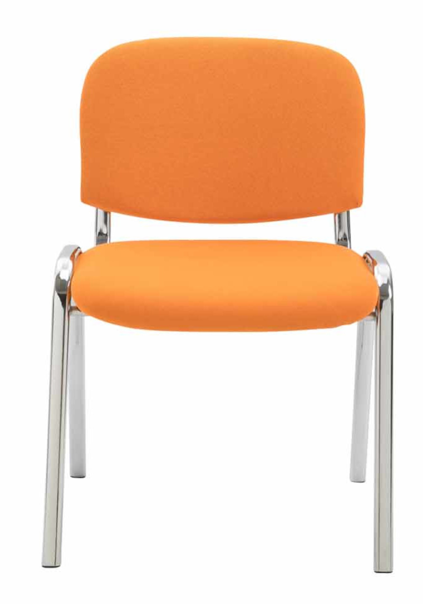 4er Set Stühle Ken Chrom Stoff