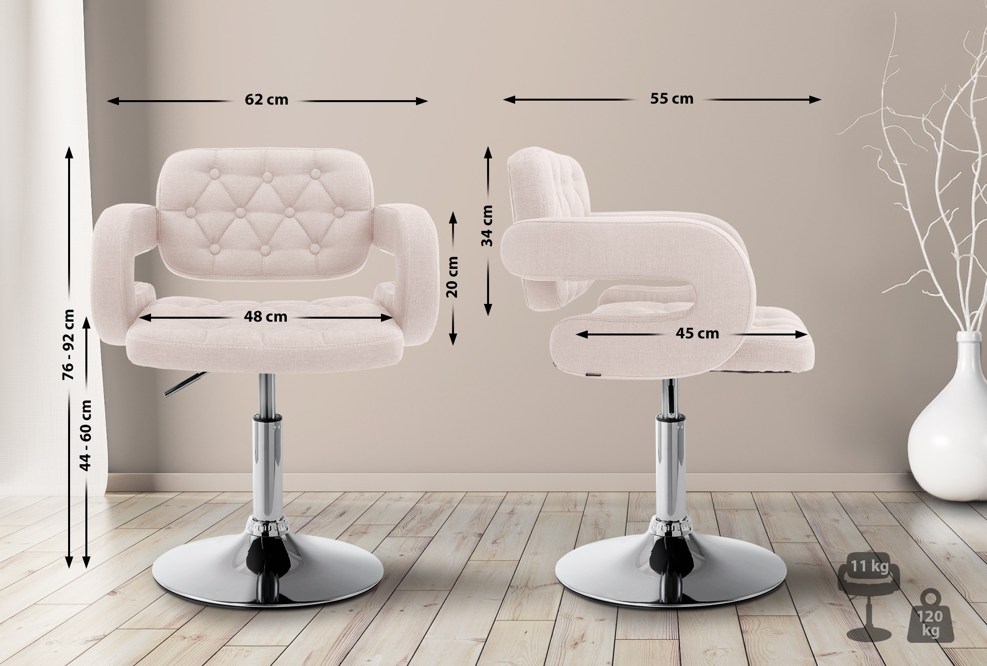 Lounger Dublin Stoff