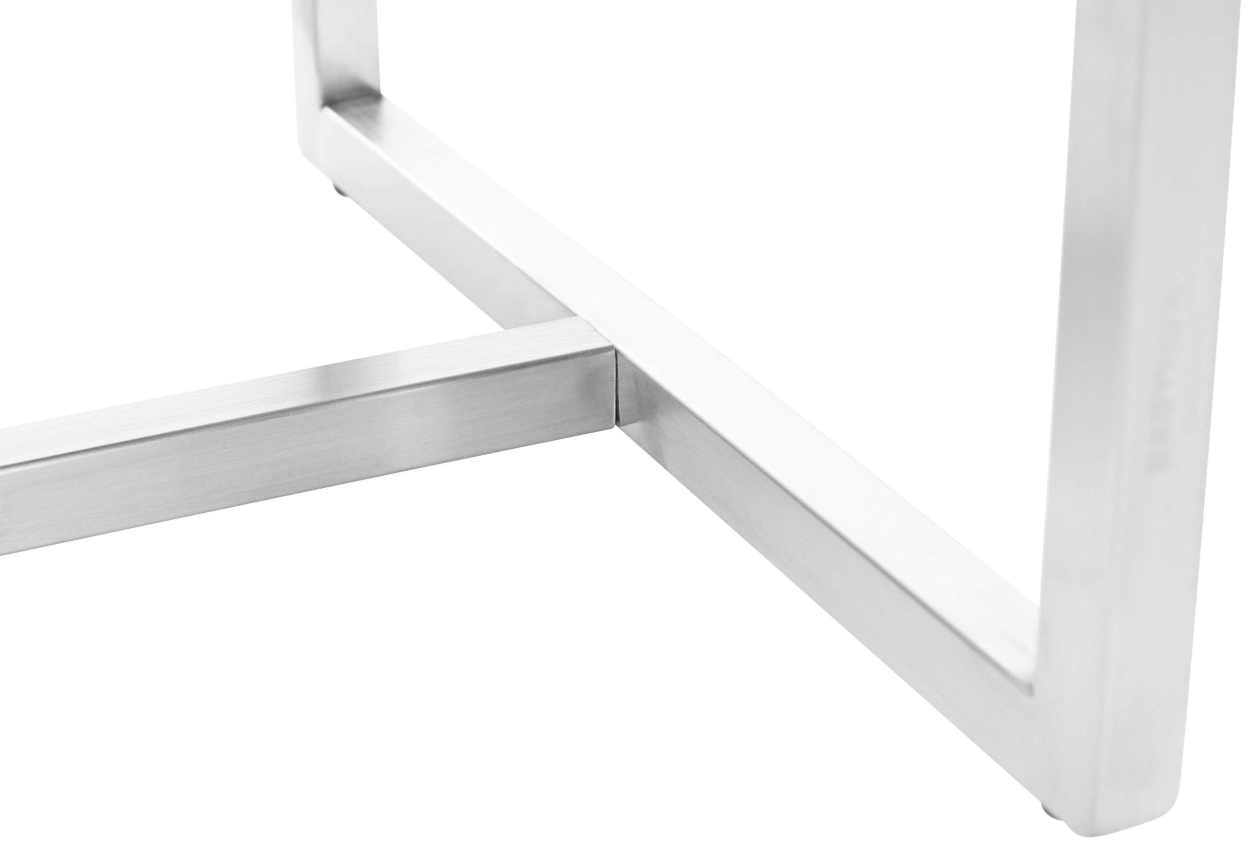 2er Set Edelstahl Sitzhocker Barci