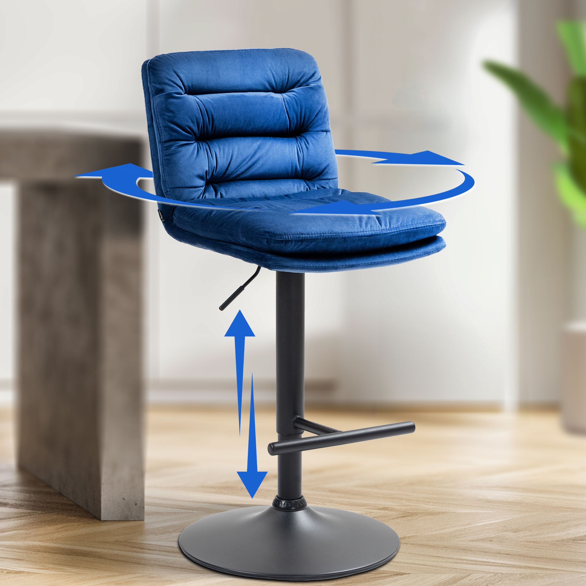 Barhocker Damar Samt