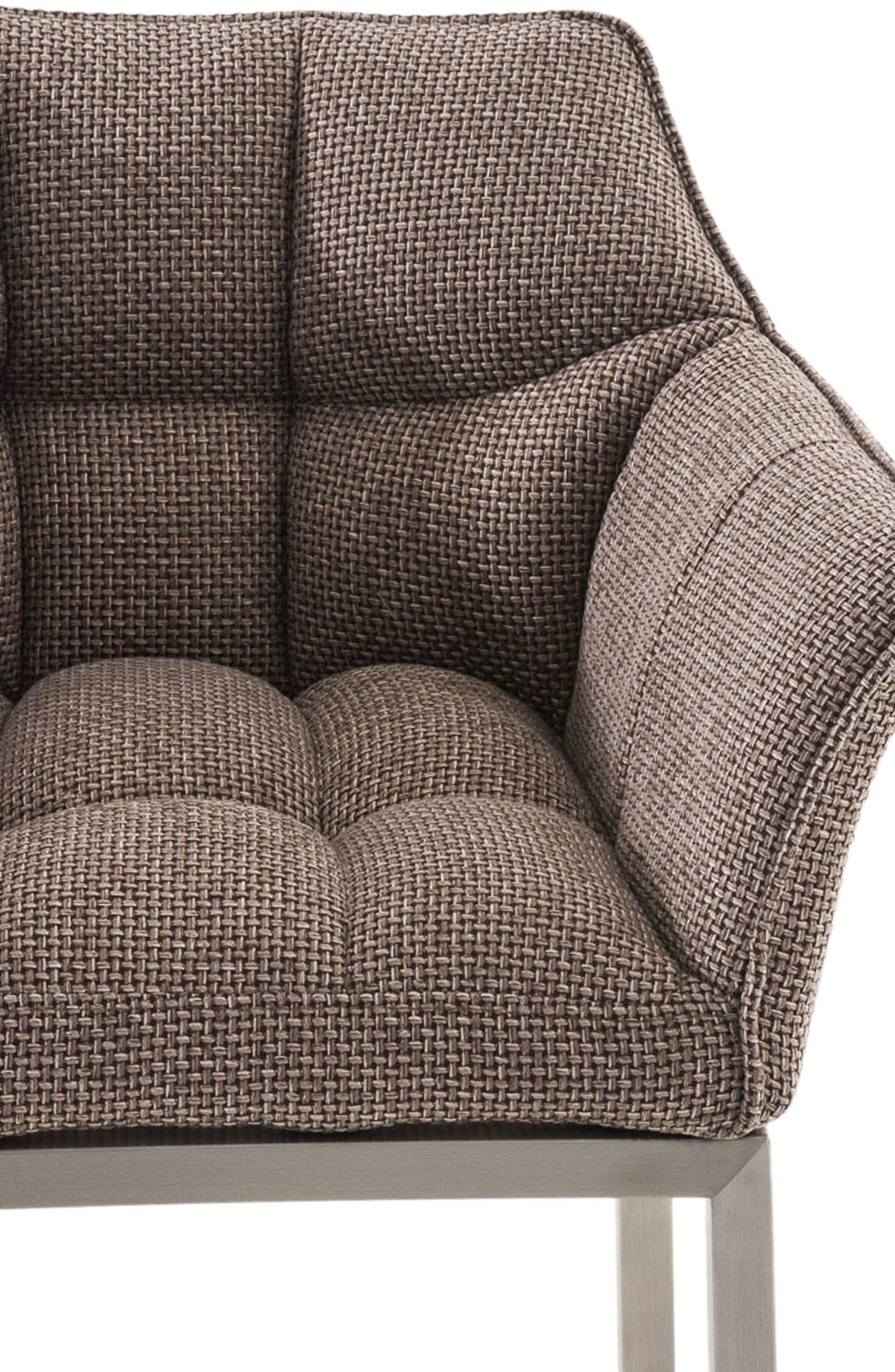 Barhocker Damaso Stoff mit Vierfußgestell