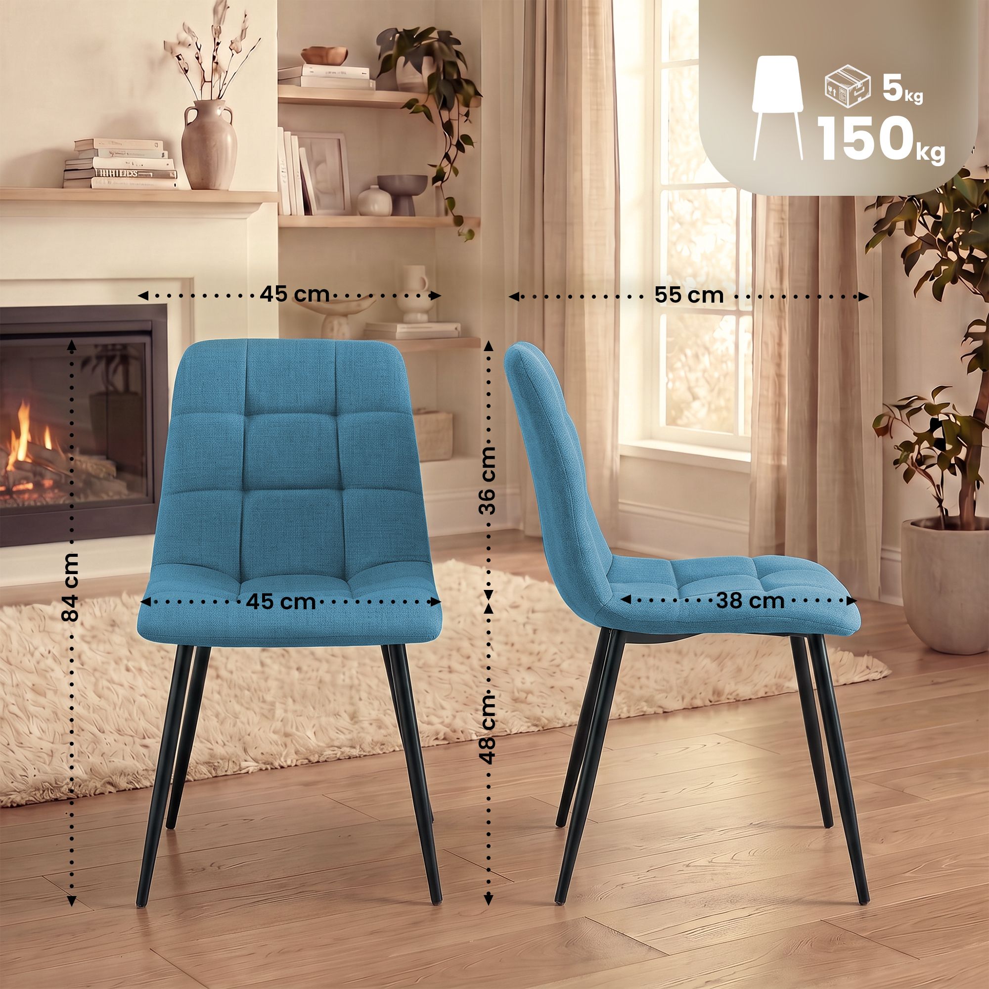 4er Set Esszimmerstühle Tilde