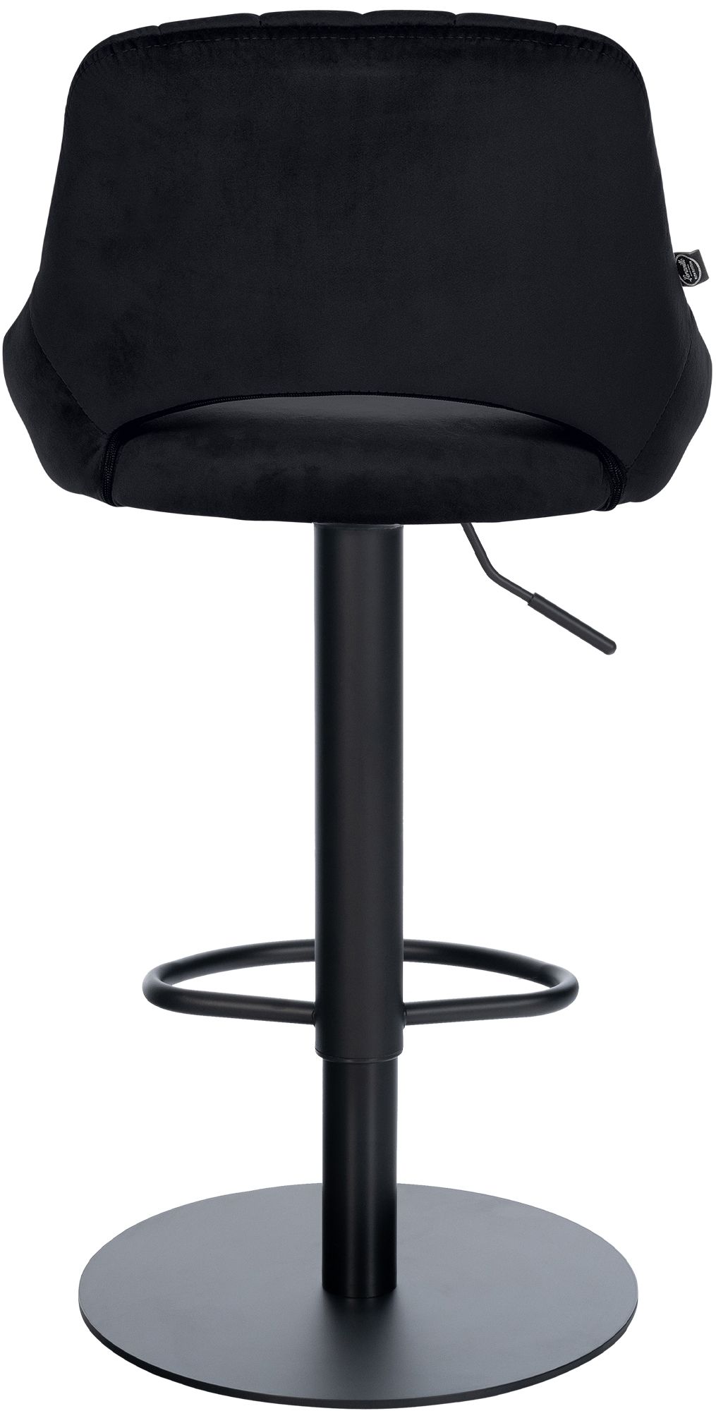 2er Set Barhocker Milet Schwarz mit extra schweren Standfüßen