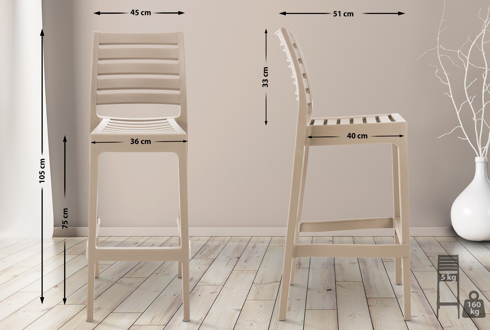 2er Set Barhocker Ares