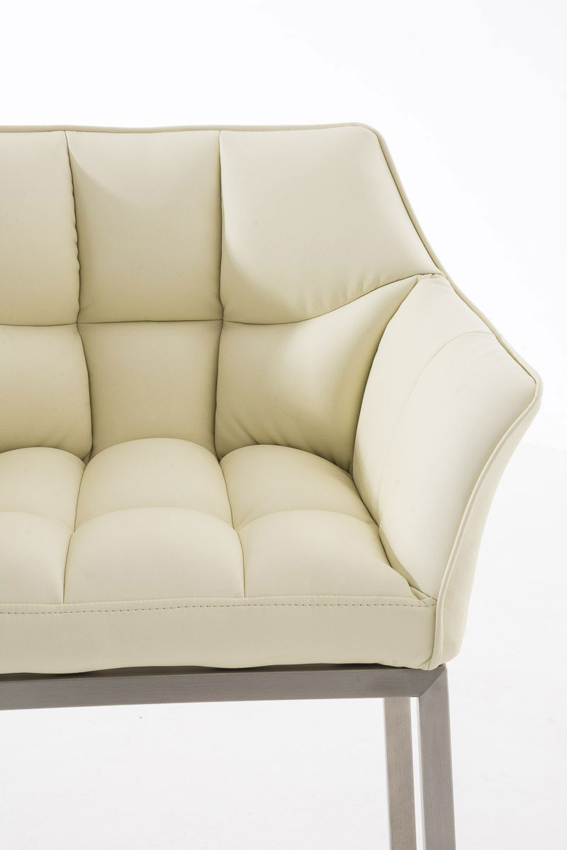 2er Set Barhocker Damaso Kunstleder mit Vierfußgestell