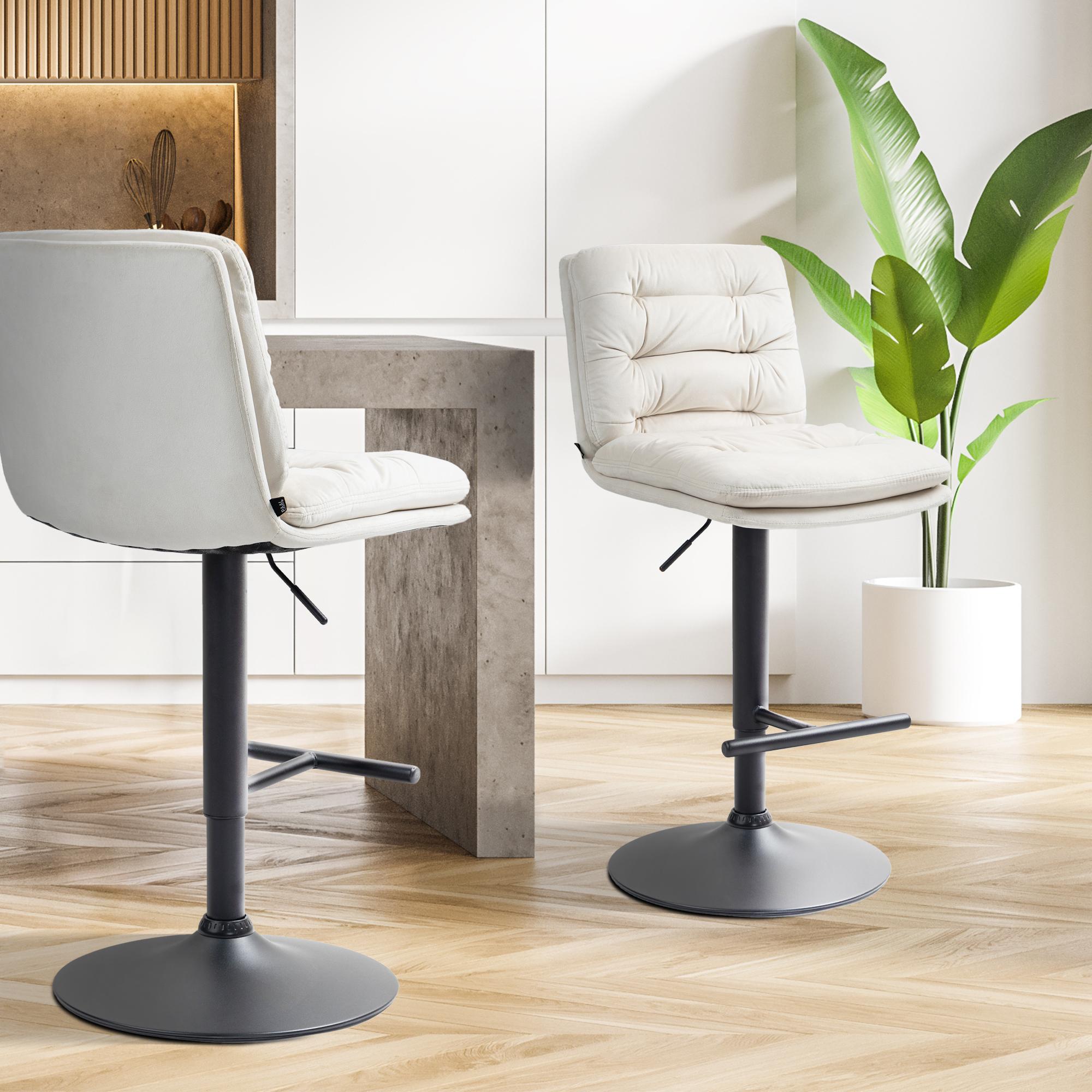 2er Set Barhocker Damar Samt