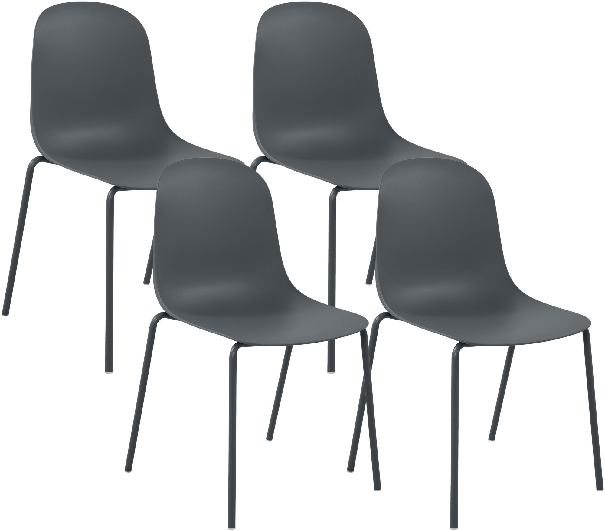 4er Set Stapelstühle Hardin