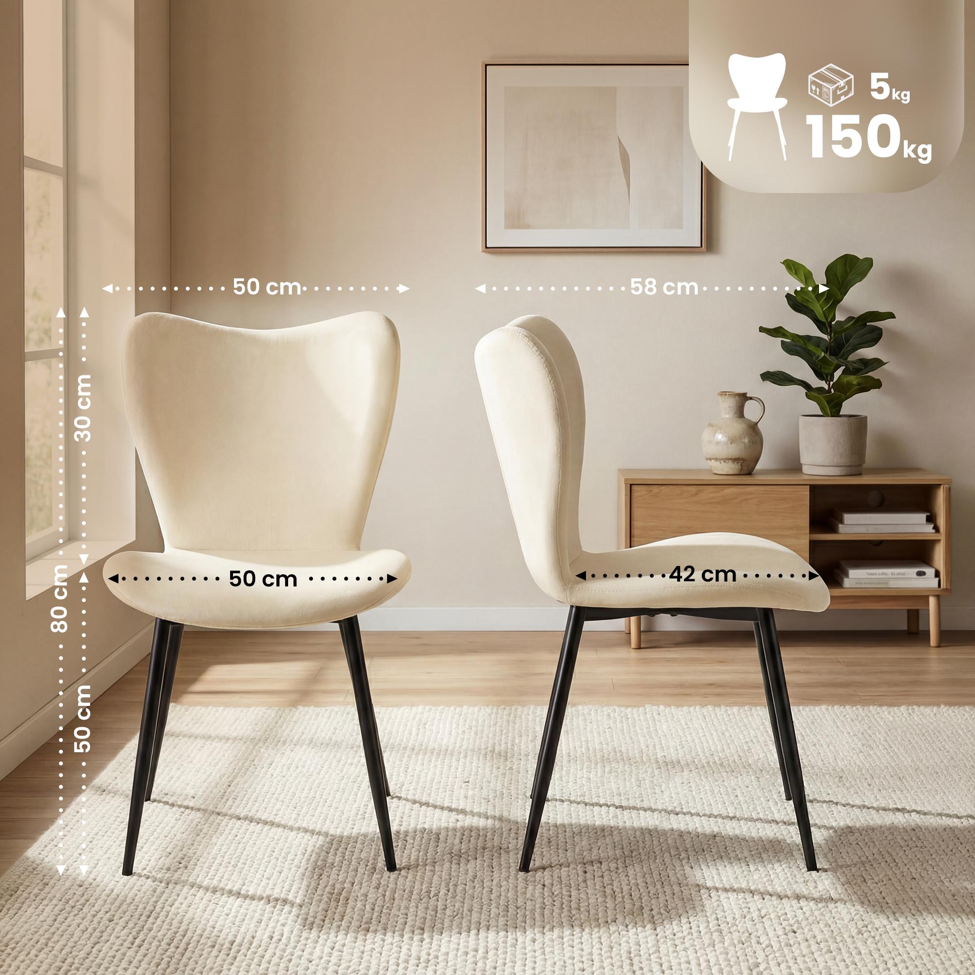 2er Set Esszimmerstühle Maika