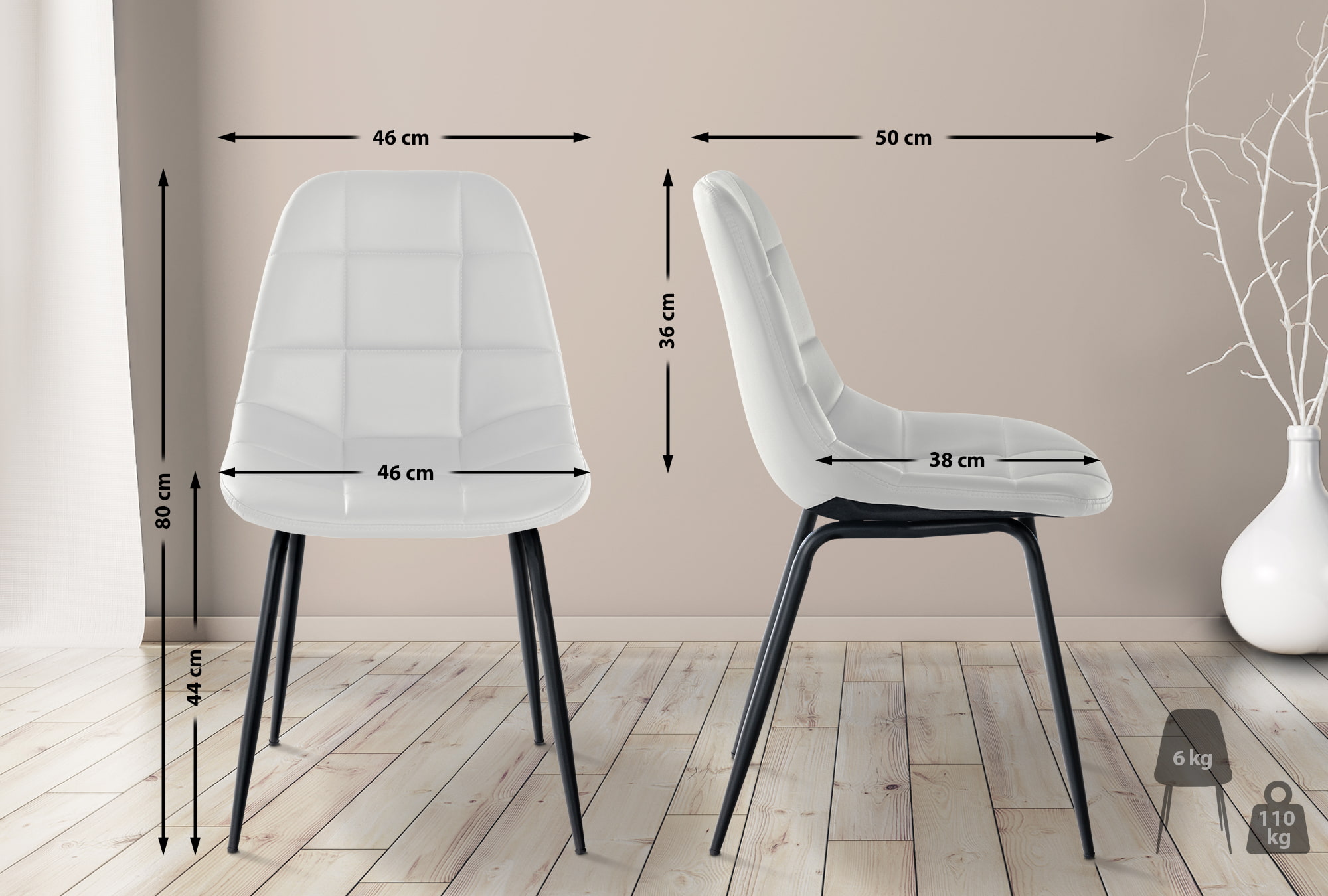 2er Set Stuhl Tom
