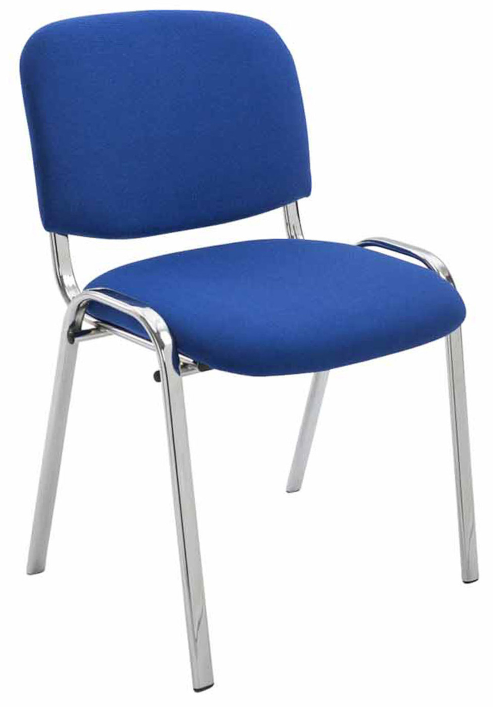 4er Set Stühle Ken Chrom Stoff