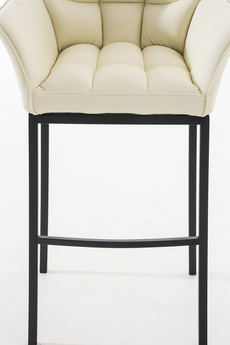 2er Set Barhocker Damaso Kunstleder mit Vierfußgestell