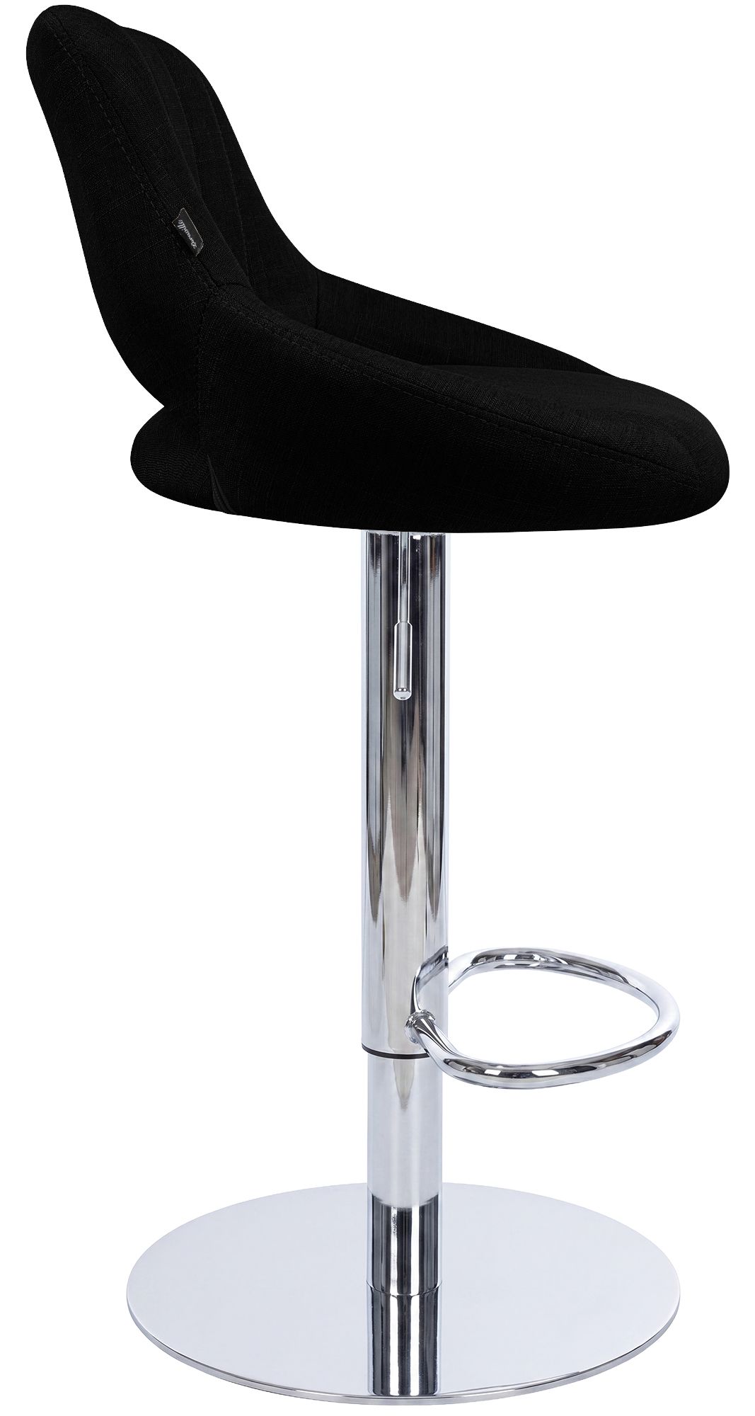Barhocker Milet Chrom mit extra schwerem Standfuß