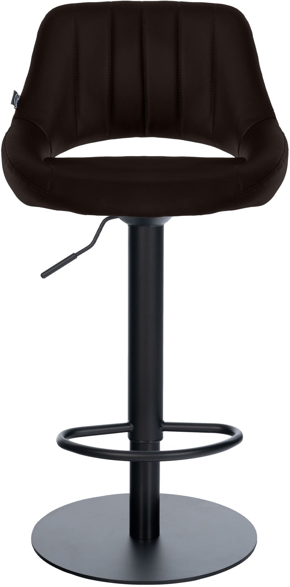 2er Set Barhocker Milet Schwarz mit extra schweren Standfüßen