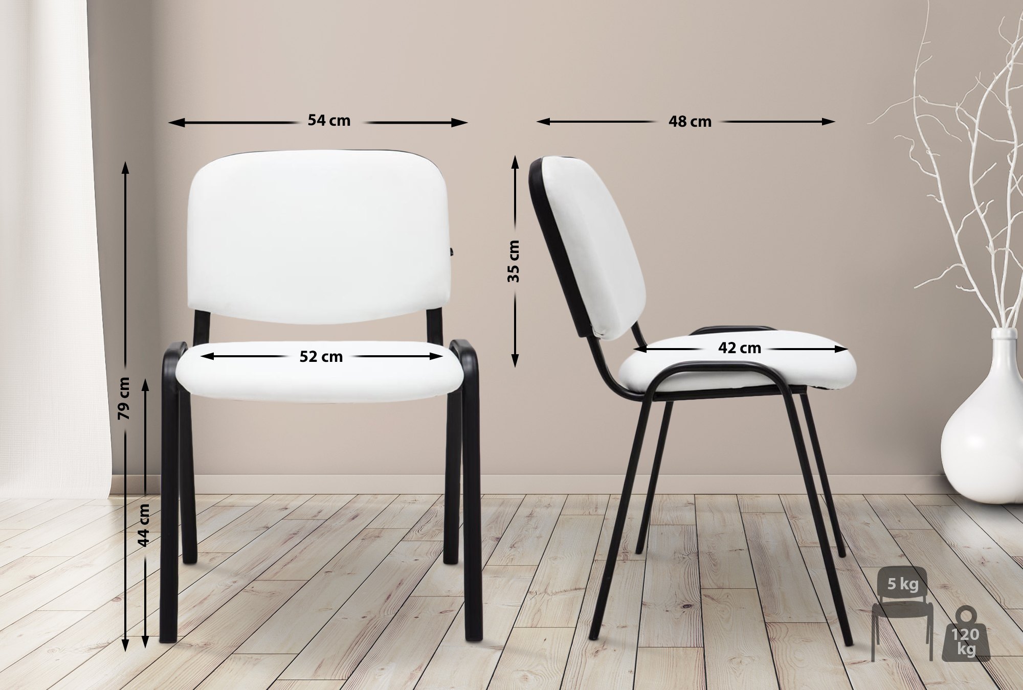 Stapelstuhl Ken Kunstleder