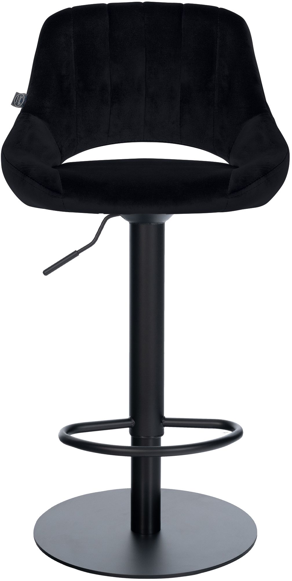 2er Set Barhocker Milet Schwarz mit extra schweren Standfüßen