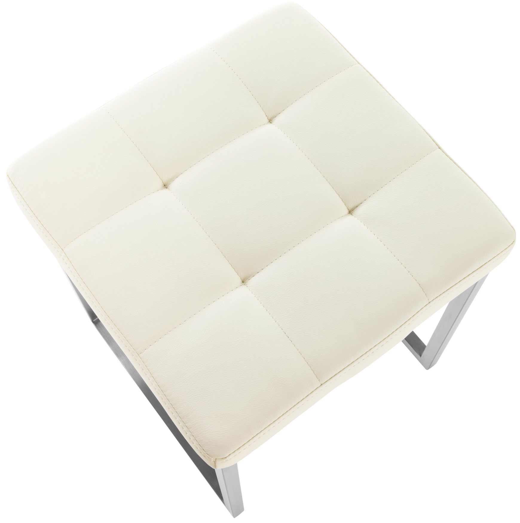 2er Set Edelstahl Sitzhocker Barci