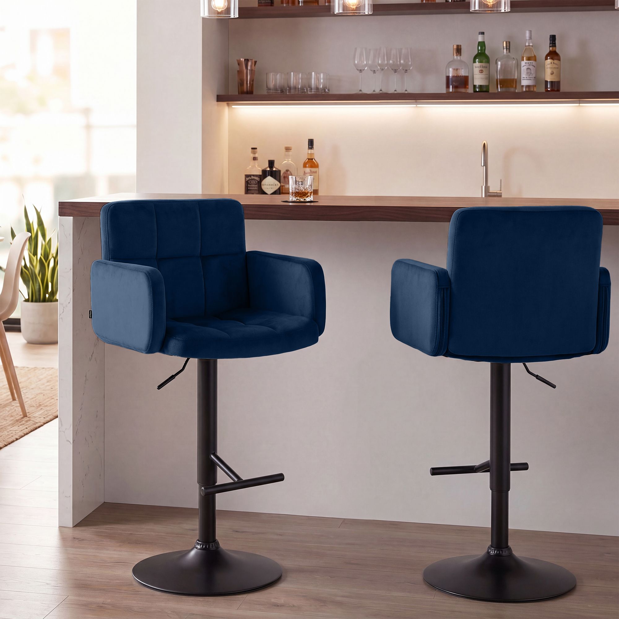 Barhocker Los Angeles Samt