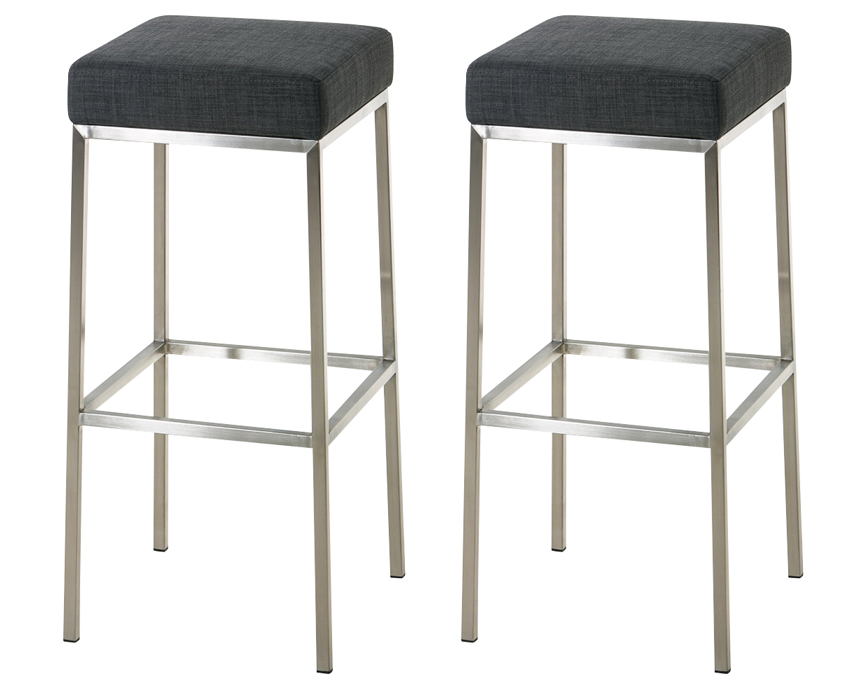 2er Set Barhocker Montreal Stoffbezug