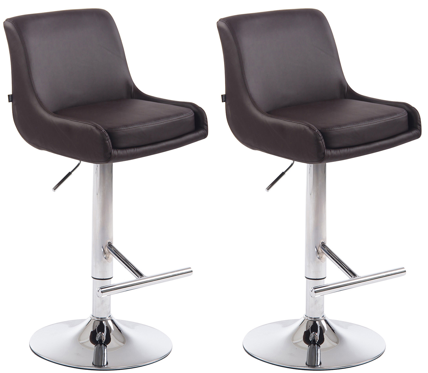 2er Set Barhocker Club Kunstleder
