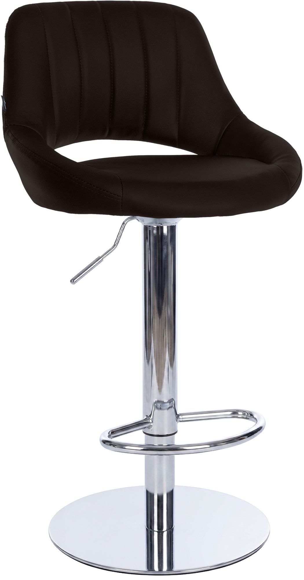 Barhocker Milet Chrom mit extra schwerem Standfuß