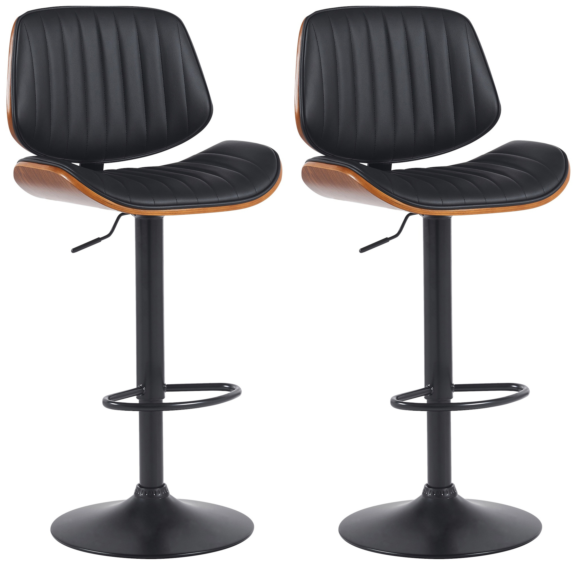 2er Set Barhocker Clawson Kunstleder