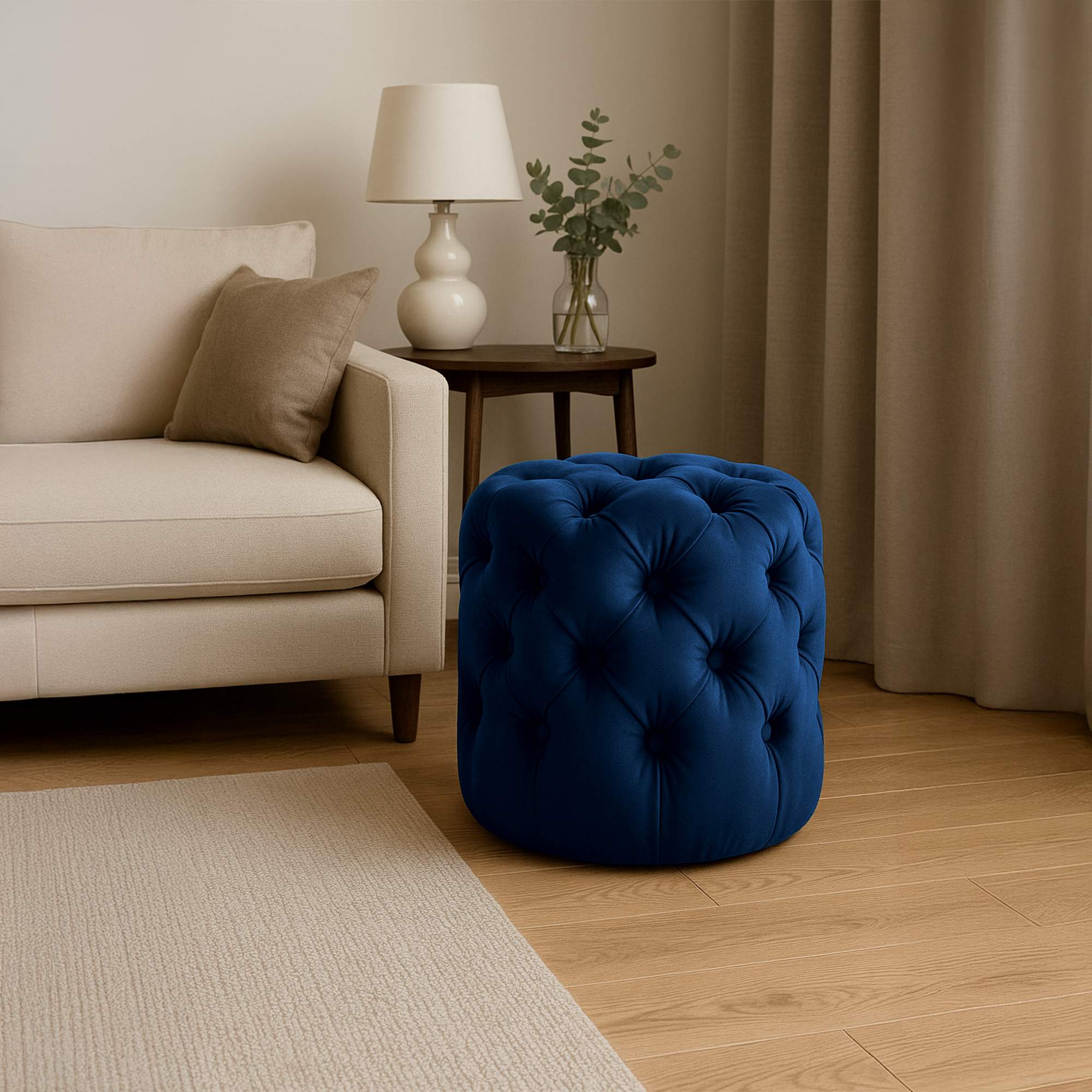 Sitzhocker Drancy Samt