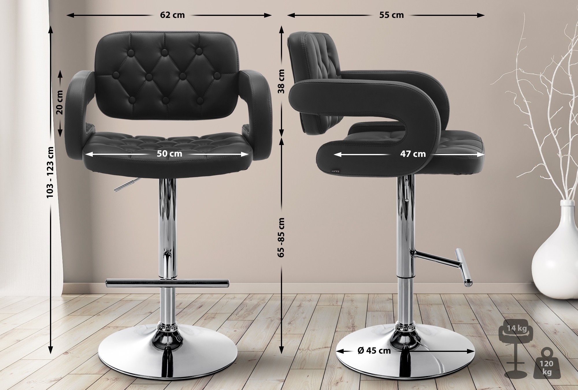Barhocker Dublin Kunstleder