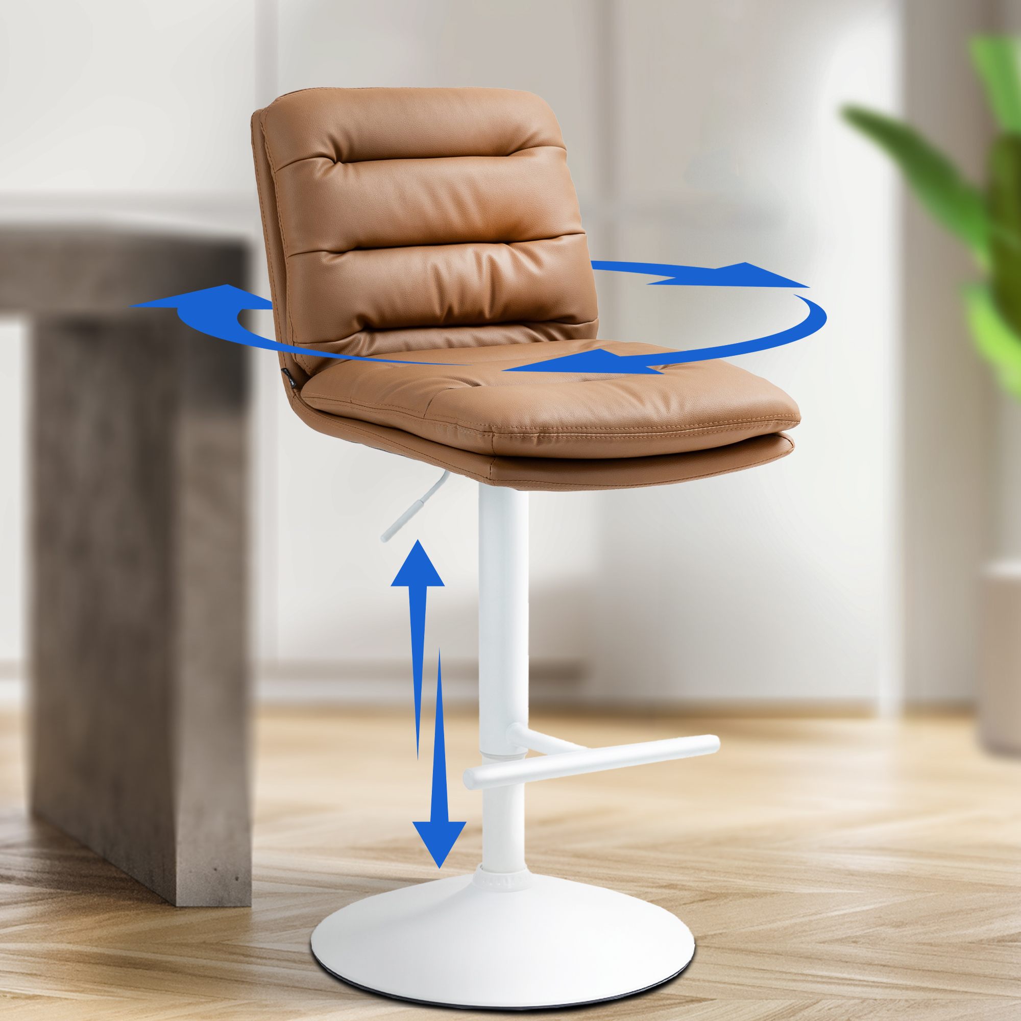 2er Set Barhocker Damar Kunstleder