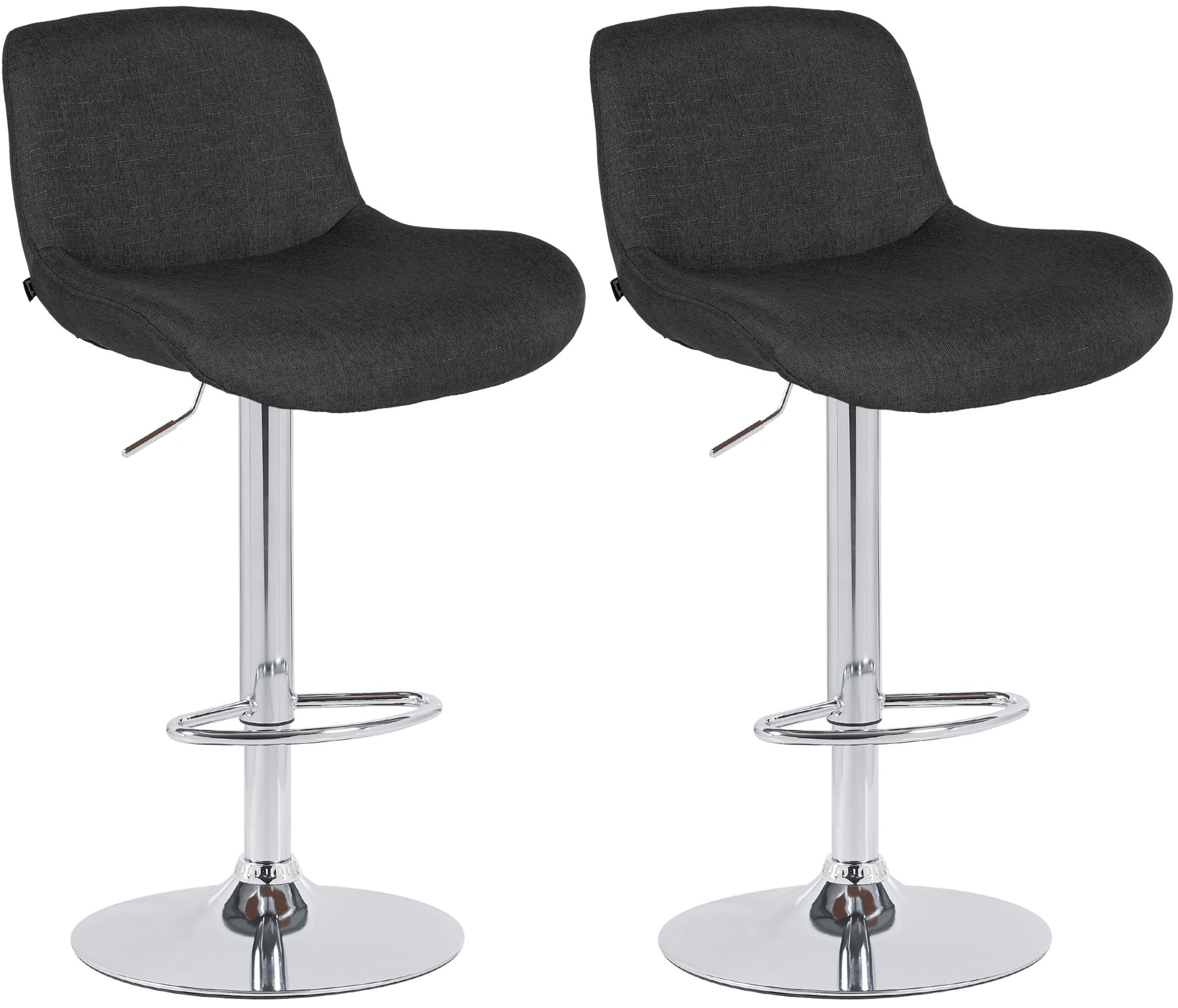 2er Set Barhocker Solon Chrom