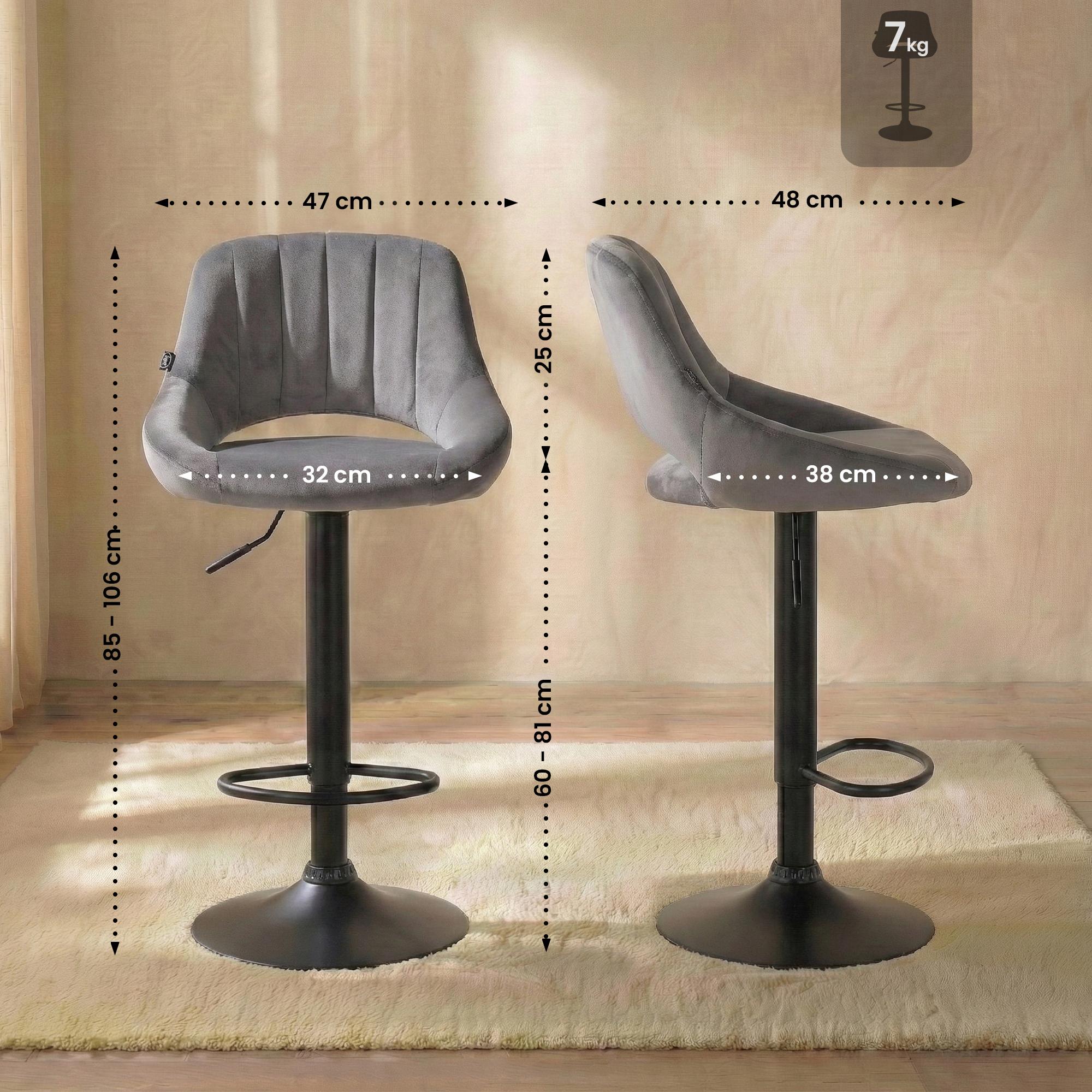 Barhocker Milet Samt