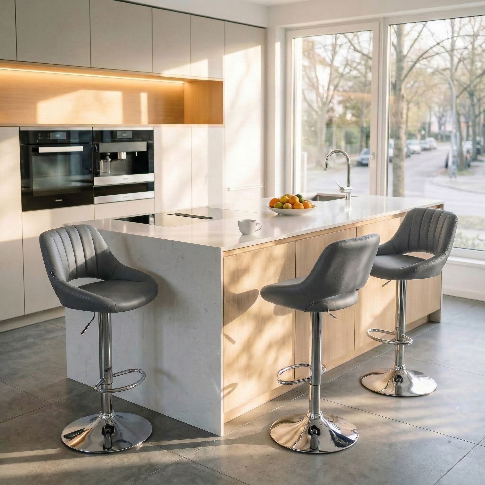 2er Set Barhocker Milet Kunstleder