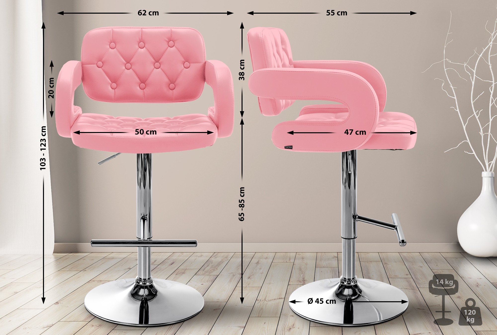 Barhocker Dublin Kunstleder