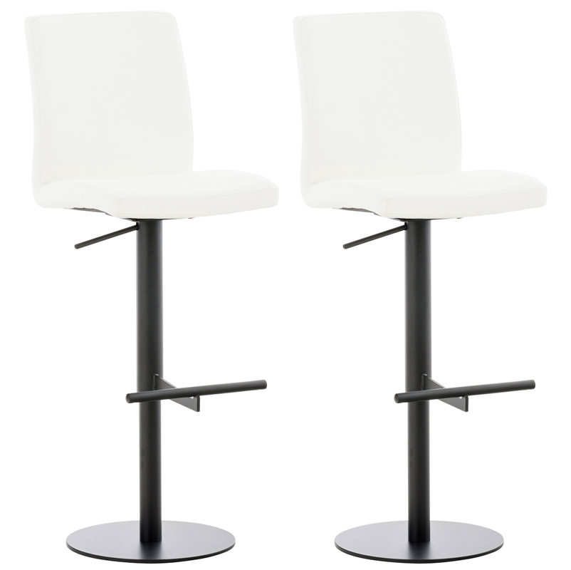 2er Set Barhocker Cadiz Kunstlederbezug