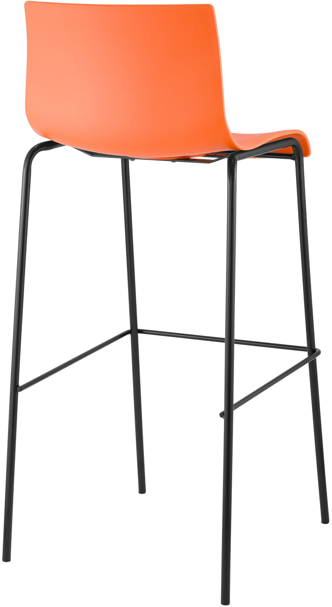 2er Set Barhocker Hover Kunststoff 4-Fuß Gestell
