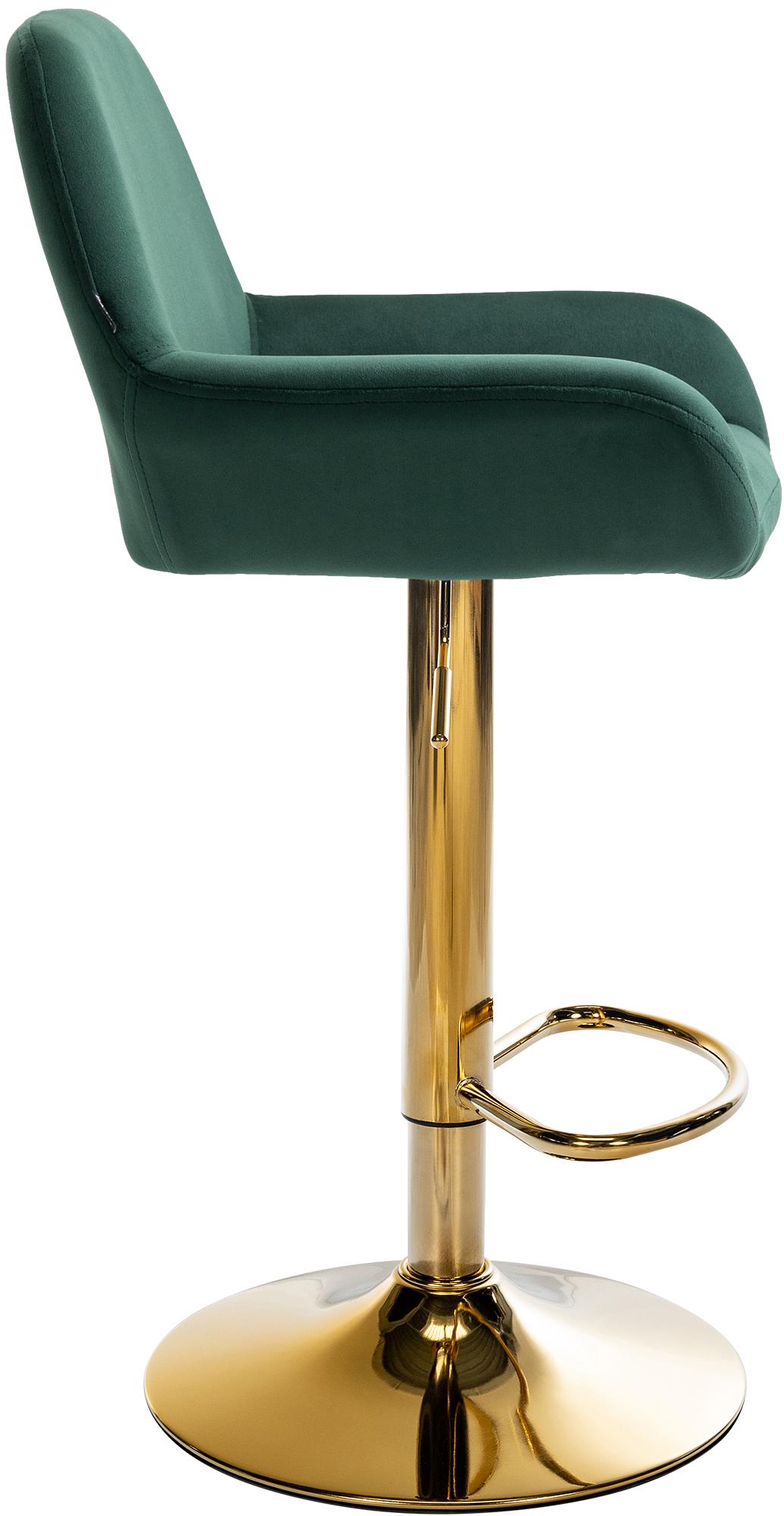 2er Set Barhocker Braga Gold Samt