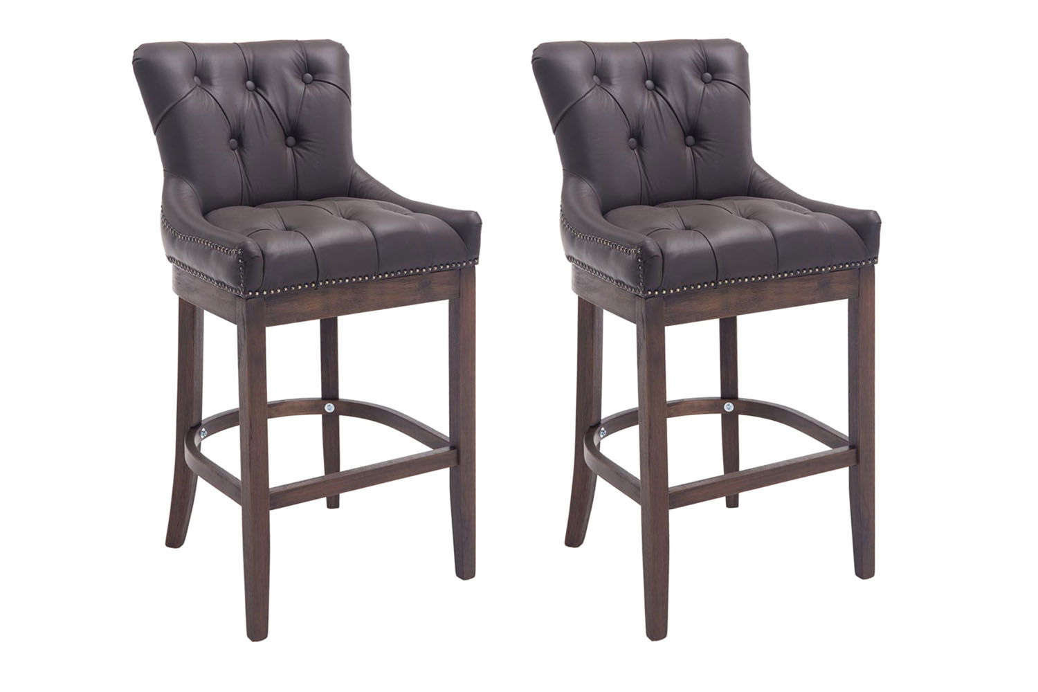 2er Set Barhocker Lakewood Echtleder