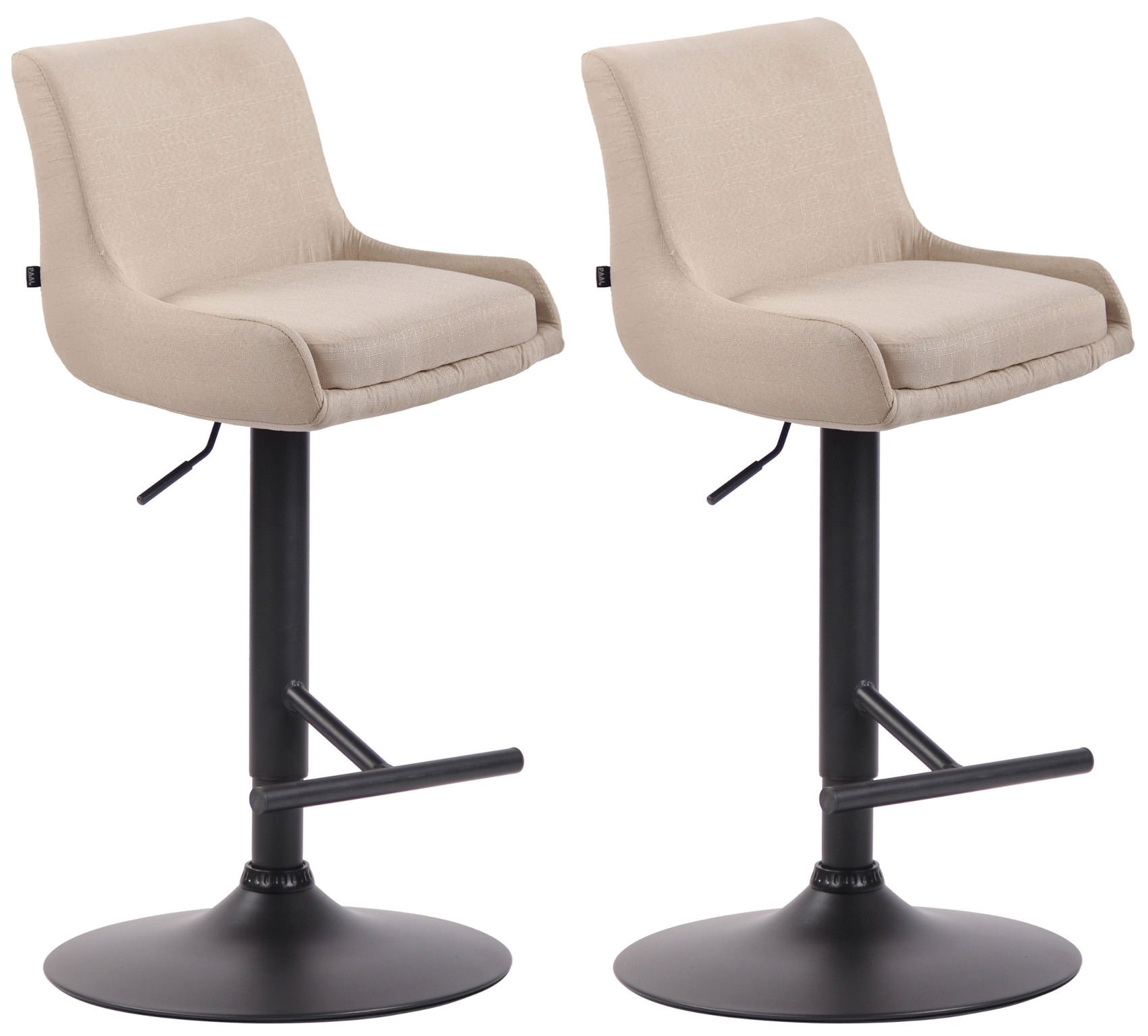 2er Set Barhocker Club Stoff
