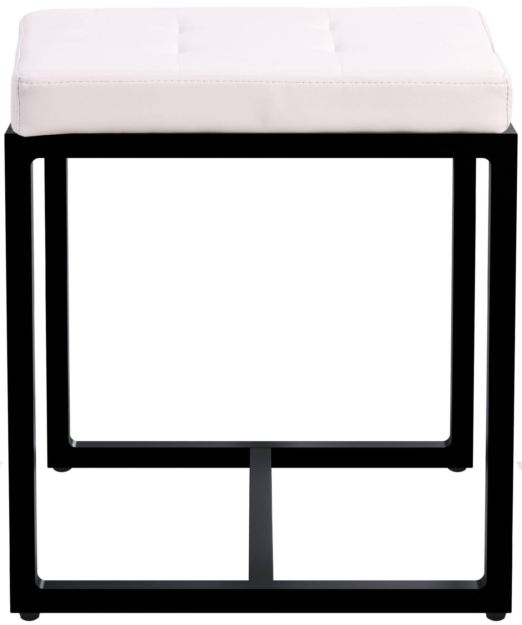 Sitzhocker Barci mit schwarzem Gestell