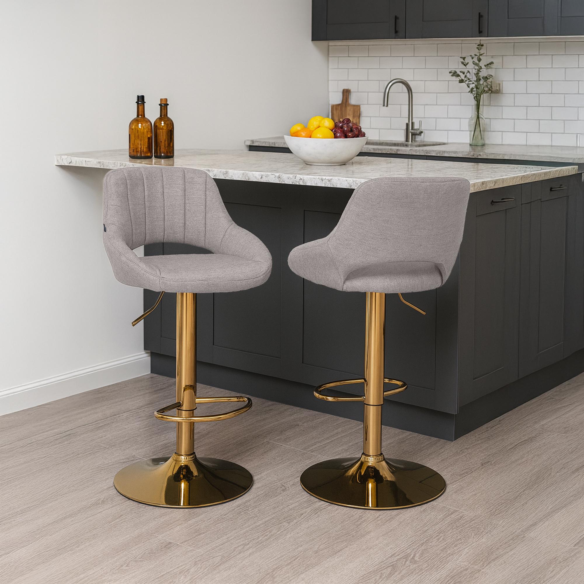 2er Set Barhocker Milet Stoff