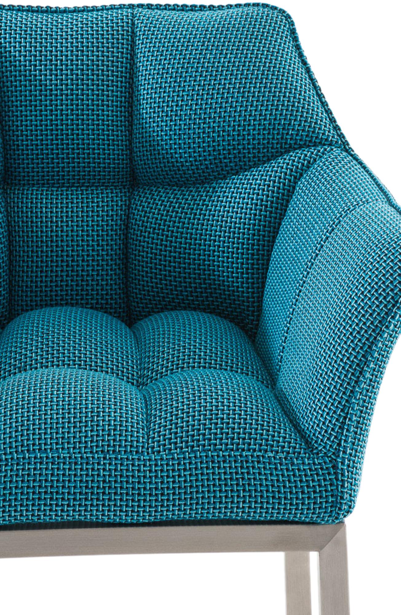 Barhocker Damaso Stoff mit Vierfußgestell